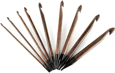 Produktbild von KnitPro ginger Tunesische Häkelnadel aus Holz4.50 mm
