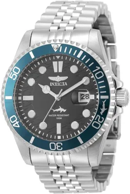 Produktbild von Invicta Pro Diver 50805 Herrenuhr - Quarzwerk - Edelstahl mit schwarzem Zifferblatt - 43 mm