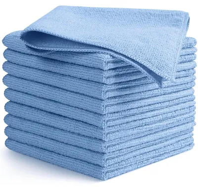 Produktbild von Mikrofasertücher 10er Pack, fusselfrei, hochsaugfähig, waschbar, streifenfrei