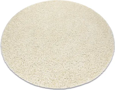 Immagine prodotto di Tappeto SOFFI cerchio shaggy 5cm crema beige ruota 80 cm