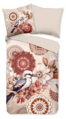 Produktbild von Duvet cover Hip 135x200 + 1* 80x80 cm - Mandalas with birds and flowers