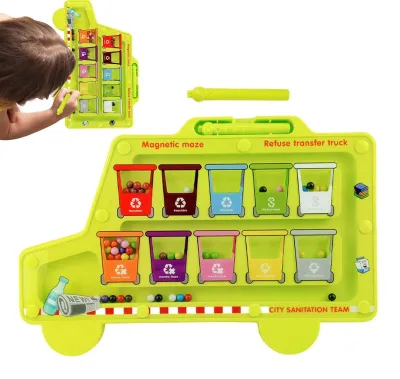 Image de Labyrint magnétique pour enfants, avec des couleurs et des chiffres