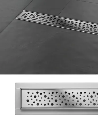 Produktbild von Duschrinne Bodenablauf Befliesbar Napo 40 cm Edelstahl Siphon Ablaufrinne