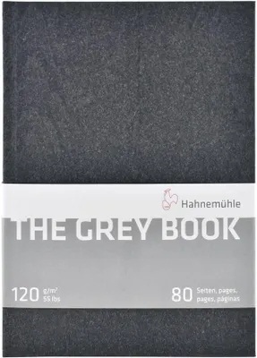 Productafbeelding van Hahnemuhle : Het grijze boek: Schetsboek: 120 g/m²: 40 Vellen: A5