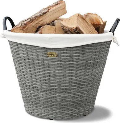 Produktbild von Feuerholzkorb / Kaminholzkorb Habau aus Polyethylen Ø48xH39cm