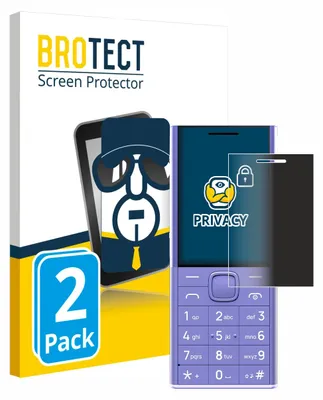 Produktbild von 2x BROTECT Sichtschutzfolie für Nokia 150 Music Anti-Spy Privacy Sichtschutz Blickschutz Folie Blaulicht-Schutz