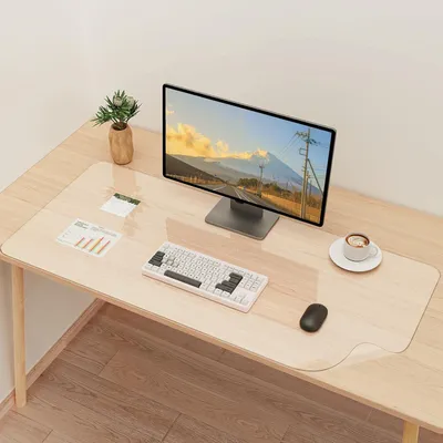 Obrázok produktu pre Priehľadná podložka na stôl 90 x 43 cm - Vodotesná a odolná proti poškriabaniu