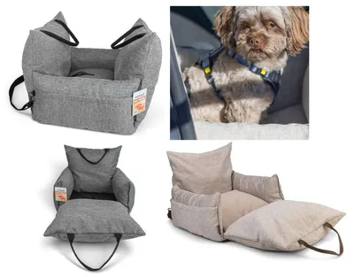 Produktbild von Beeztees Zia Hundeautositz mit Sicherheitsgurt, Farbe:beige