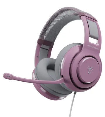 Zdjęcie produktu dla Turtle Beach Atlas 200, Przewodowa, Gaming, 20 - 20000 Hz, 280 g, Zestaw słuchawkowy, Liliowy