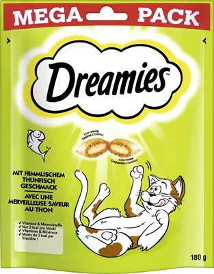 Produktbild von DREAMIES Katzensnack mit Thunfischgeschmack 180 g Mega Pack