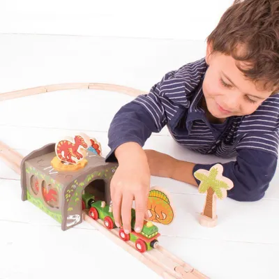 Productafbeelding van Bigjigs Rail: Dinosaurus-tunnel, T-Rex