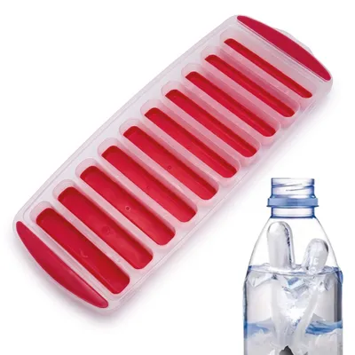 Silikon-Eiswürfelform für 10 Stück, flexibel, rot