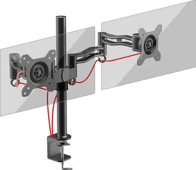 Produktbild von Duronic DM352 BK Monitorhalterung / Tischhalterung / Monitorarme / Monitorständer für LCD/LED Computer Bildschirme / Fernsehgeräte mit Neig und Rotierfunktion