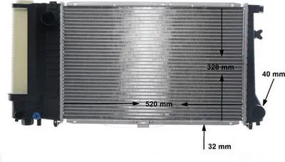 Produktbild von MAHLE CR 482 000S Kühler Wasserkühler Motorkühler für BMW 5 Limousine (E34) 5 Touring (E34)