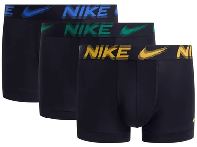 Produktbild von Boxershorts Nike Bóxer Nike Trunk Logo azul verde (3 unidades) für Herren