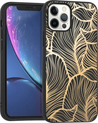 Produktbild von imoshion Design-Hülle für das Apple iPhone 12 (Pro) – Golden Leaves