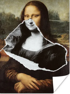 Produktbild von MuchoWow® Poster Mona Lisa - Da Vinci - Kunst 90x120 cm - Wohnzimmer