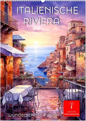 Produktbild von Italienische Riviera - wunderschöne Küste (Wandkalender 2025 DIN A2 hoch), CALVENDO Monatskalender