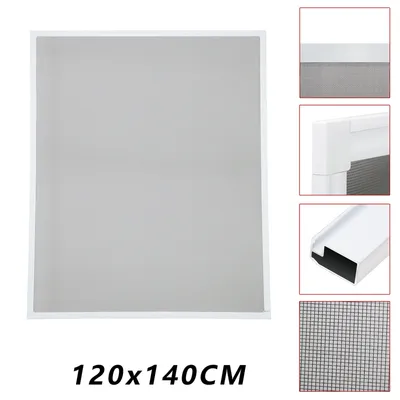 Produktbild von VINGO Fliegengitter fliegengittertür insektenschutz tür-120x140CM  Alurahmen Mueckenschutz balkontür Gaze Mueckengitter UV-Schutz Wasserdicht Fuer  Fenster Balkone Wohnzimmer