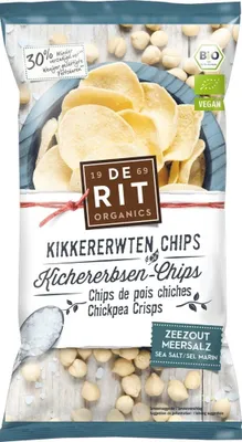 Produktbild von de Rit Kichererbsen-Chips Meersalz 75g
