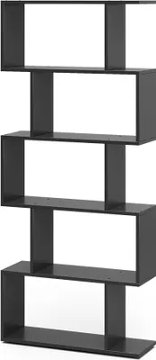 Image de Séparateur d'espace Vicco Levio Noir 70x164.1cm 5 compartiments, Model 56317