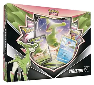 Produktbild von Offizielles Pokemon Sammelkartenspiel Virizion V Kollektionsbox Deutsch