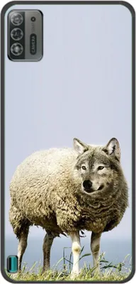 Produktbild von König Design Hülle kompatibel mit ZTE Blade A52 Lite Kunststoff Soft Handyhülle - Handy Case Wolf im Schafspelz