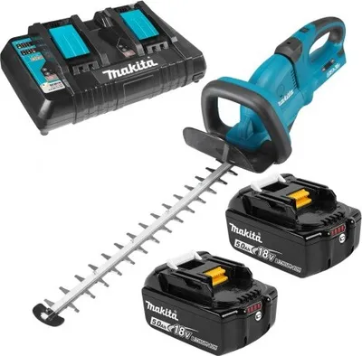 Zdjęcie produktu dla Akumulatorowe nożyce do trawy Makita DUH551PT2 55 cm 2x 18 V litowo-jonowe czarne