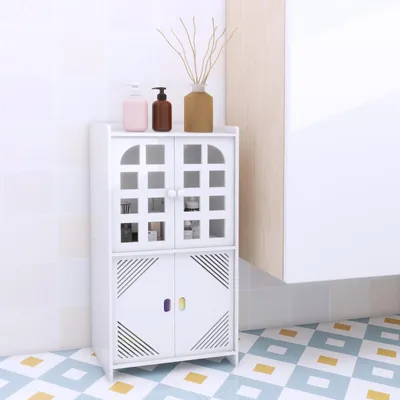 Produktbild von Badezimmerschrank 75 x 36 x 22 cm stehend, mit Tür und Regal