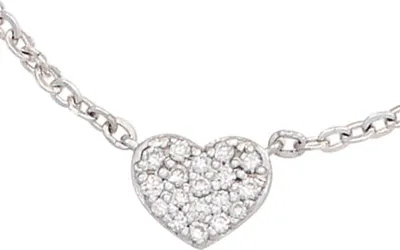 Produktbild von JOBO Collier Herz 585 Gold Weißgold 26 Diamanten 0,10ct. 45 cm Karabiner