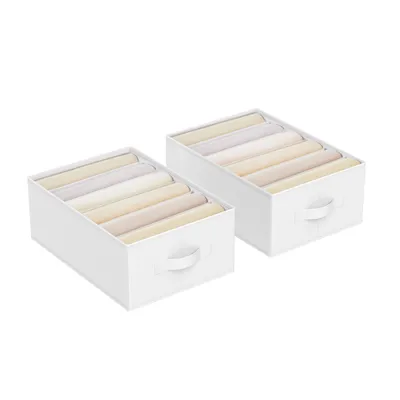 Produktbild von 2er Set Aufbewahrungsbox mit 6 Fächern