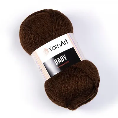 Produktbild von Yarn Art Baby 1182 Reddish Brown Strickgarn