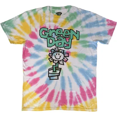 Produktbild von Green Day Flower Pot (Wash Collection) White XL T-Shirt