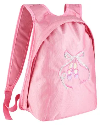 Immagine prodotto di Zaino da balletto per bambine Zaino sportivo con tracolla e cerniera per bambini (rosa)