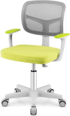 Produktbild von Famanu Kinderstuhl Höhenverstellbar - Ergonomischer Drehstuhl für Kinder (grün)