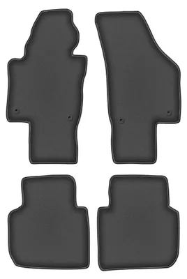Obrázok produktu pre Velúrové autokoberce pre: Volkswagen Passat B6 / B7 USA 2005-2014 (sedan/kombi) – sada 4 ks, grafitové, na mieru – Wielganizator DURBAN