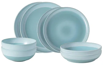 Produktbild von like. by Villeroy & Boch Perlemor Aqua Einsteiger-Set 8-teilig
