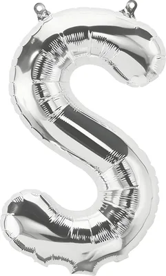Immagine prodotto di Palloncino in foil lettera S, argento, ca. 100 cm