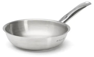 Produktbild von De Buyer Bratpfanne Edelstahl Ø20cm - Profiqualität, Induktionsgeeignet, Ergonomischer Griff, Spülmaschinenfest, Satinpoliert, Strapazierfähig