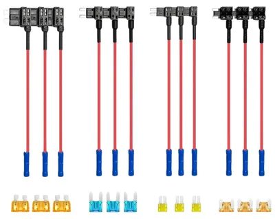 Stromdiebe Auto Set 16 Stück – 4 Typen + 16 Sicherungen 5-20A