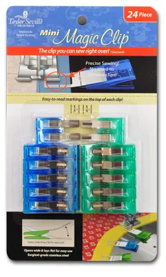 Näh-Magic-Clip Mini, Edelstahl, 24 Stück
