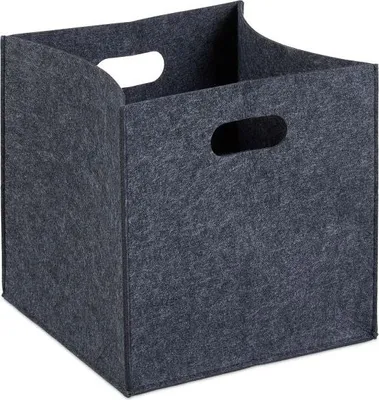 Image de Panier carré en feutrine