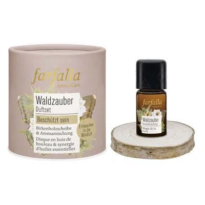 Produktbild von Waldzauber - Set Birkenholzscheibe & Aromamischung