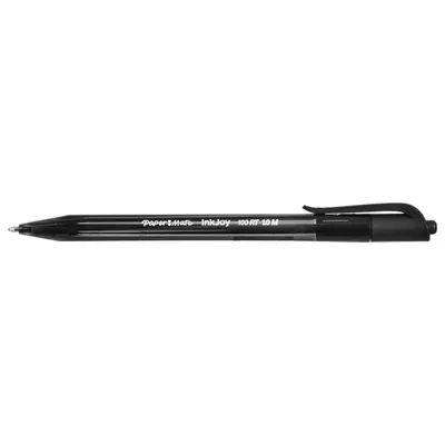 Obrázok produktu pre Papermate InkJoy 100 RT Black Clip-on zatahovací kuličkové pero střední