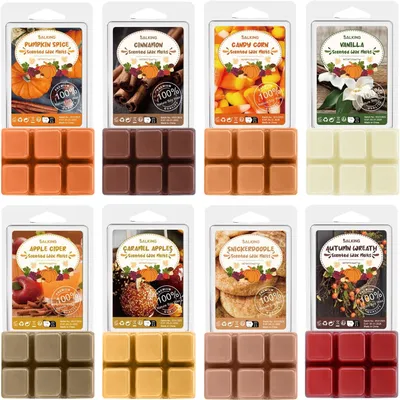 Productafbeelding van Geurwasjes voor de herfst - Geurlamp - 100% sojawas - Kamergeur - Geurkaars - Waxmelts voor kaarswarmer - Pompoenkruiden en kaneelgeuren