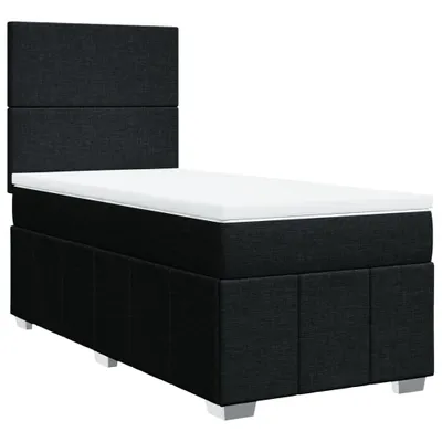 Produktbild von vidaXL Boxspringbett mit Matratze Schwarz 100x200 cm Stoff