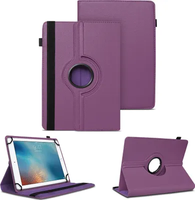 Produktbild von Tablet Hülle für Apple iPad 2025 Schutzhülle Tasche Case Cover 360 Grad DrehbarFarben:Lila