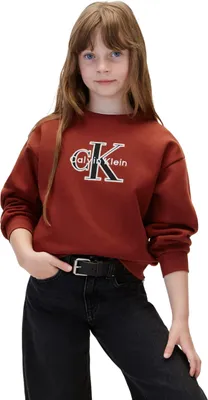 Produktbild von Calvin Klein Mädchen Seasonal Monologo Cn Sweatshirt LVCKFJB41G Pullover Sweatsh