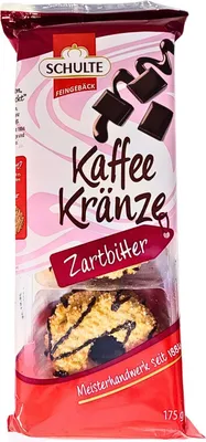 Produktbild von Schulte Kaffeekränze Zartbitter, 175g