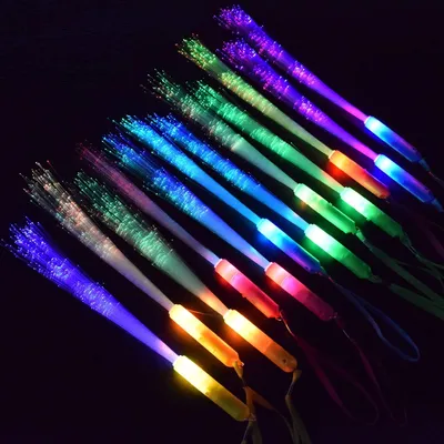12 LED Leuchtstäbe, 3 Modi, bunt blinkend, 30,5 cm, Partys